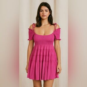 Free People Happy With You Pink Minidress XS